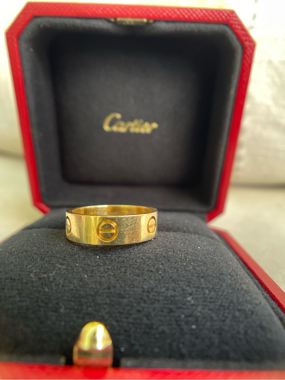 Cartier Gold Love Ring - 54  (18 k Yellow Gold Band)